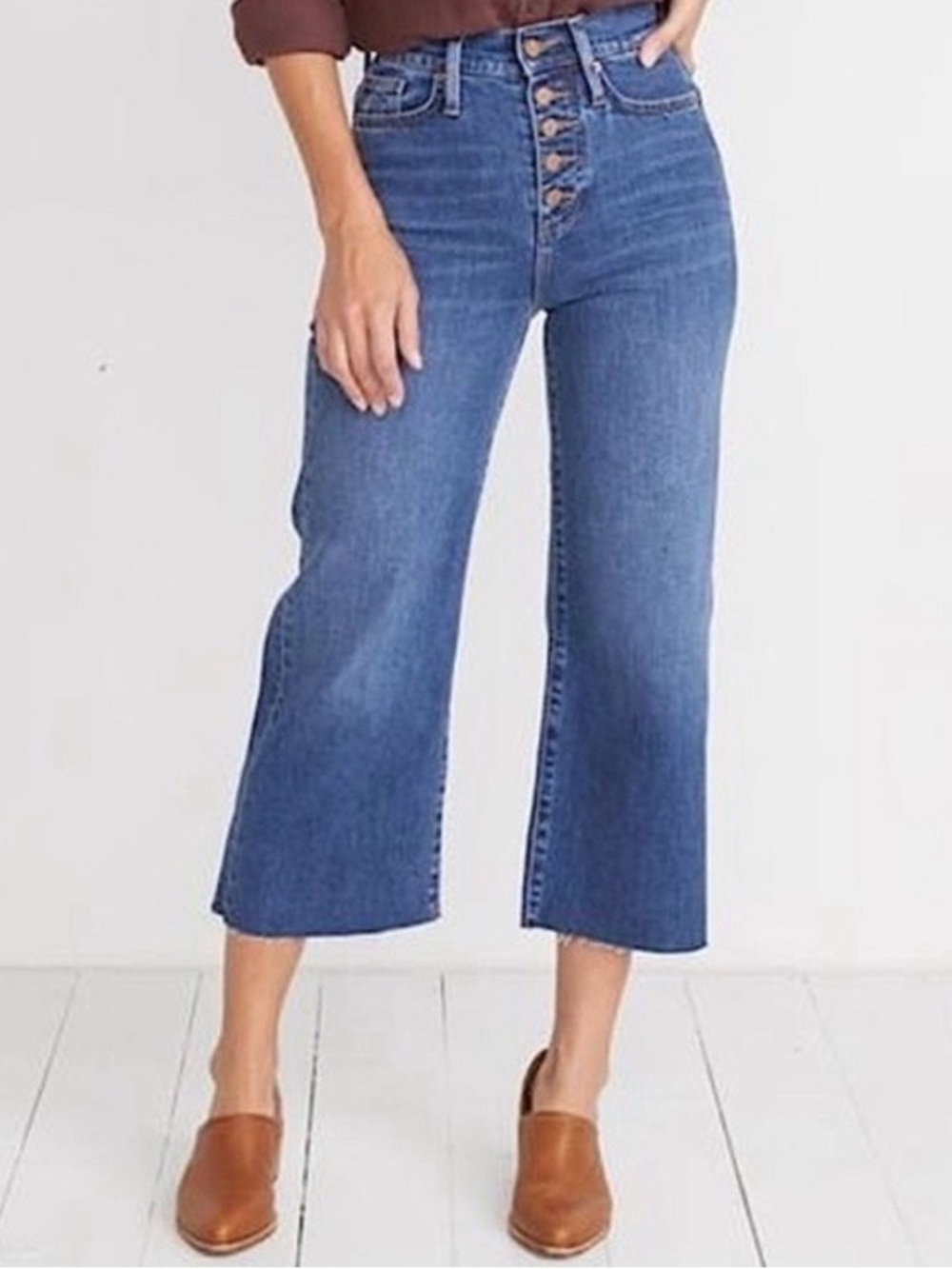 Marine Layer Wide Leg Cropped Jeans size 27